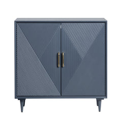 Arvada Blue/Gold Cabinet - Ornate Home