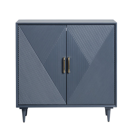 Arvada Blue/Gold Cabinet - Ornate Home