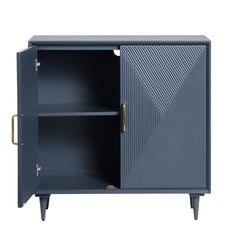 Arvada Blue/Gold Cabinet - Ornate Home