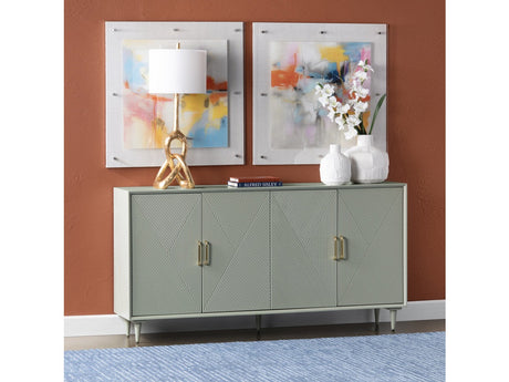 Arvada Green Four-Door Sideboard - Ornate Home