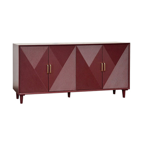 Arvada Red Four-Door Sideboard - Ornate Home