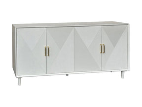 Arvada White Four-Door Sideboard- - Ornate Home