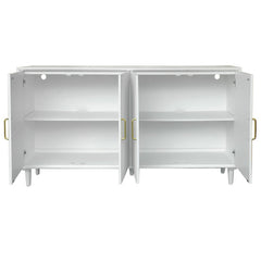 Arvada White Four-Door Sideboard- - Ornate Home