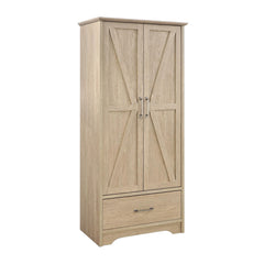 Arvida Latte 2-door Bedroom Wardrobe Storage Cabinet Armoire - Ornate Home