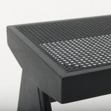 Arvin Black Wooden Bench - Ornate Home