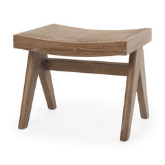 Arvin Medium Brown Wooden Stool - Ornate Home