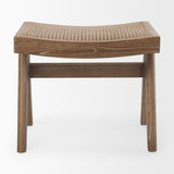 Arvin Medium Brown Wooden Stool - Ornate Home