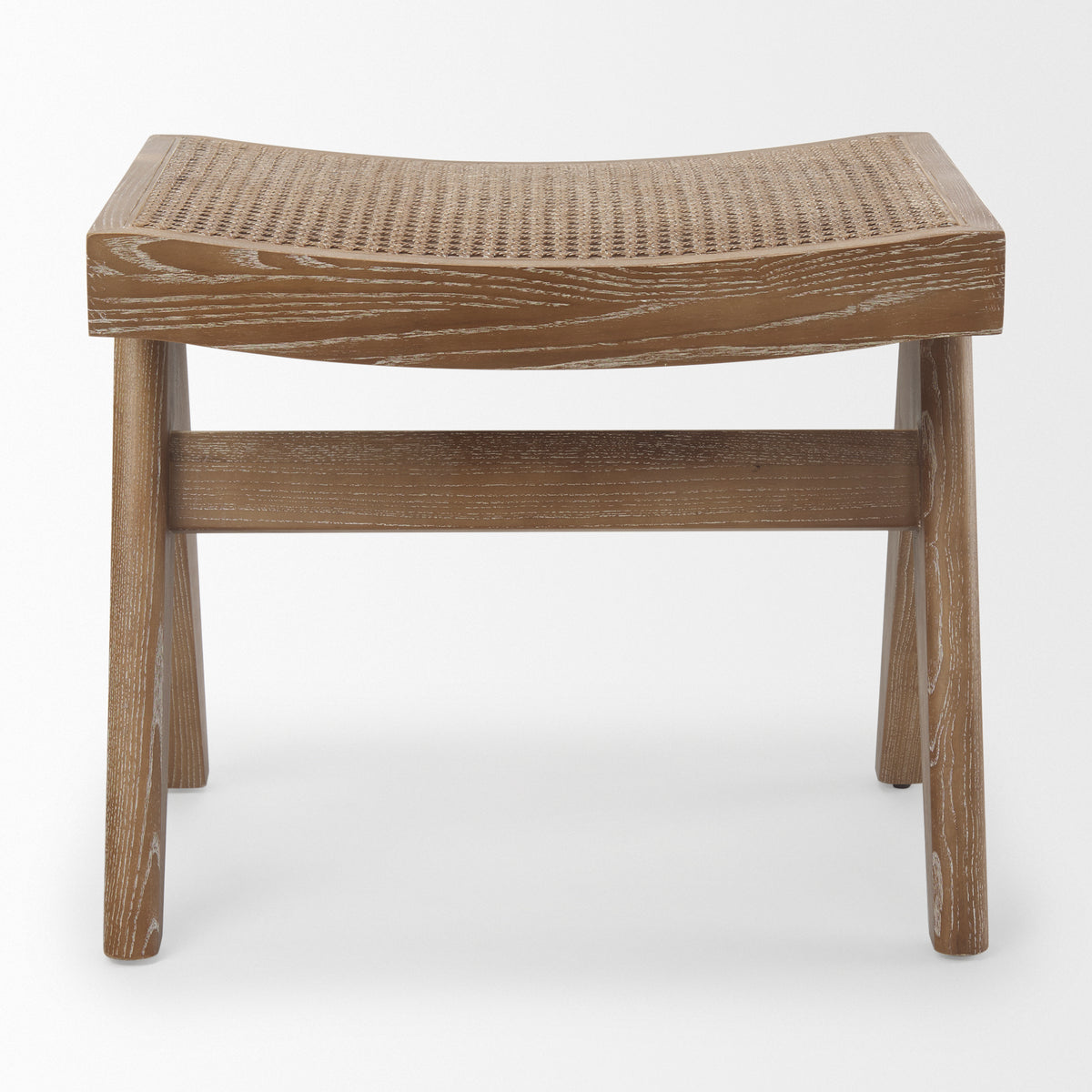 Arvin Medium Brown Wooden Stool - Ornate Home