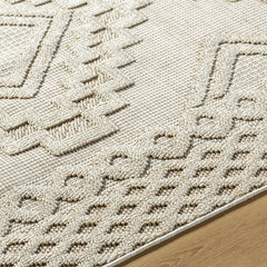 Arwid Bone Outdoor Area Rug - Clearance - Ornate Home