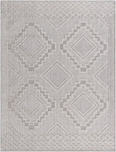 Arwid Light Gray Outdoor Area Rug - Clearance - Ornate Home