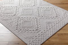 Arwid Light Gray Outdoor Area Rug - Clearance - Ornate Home