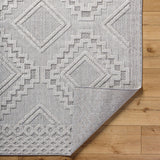 Arwid Light Gray Outdoor Area Rug - Clearance - Ornate Home