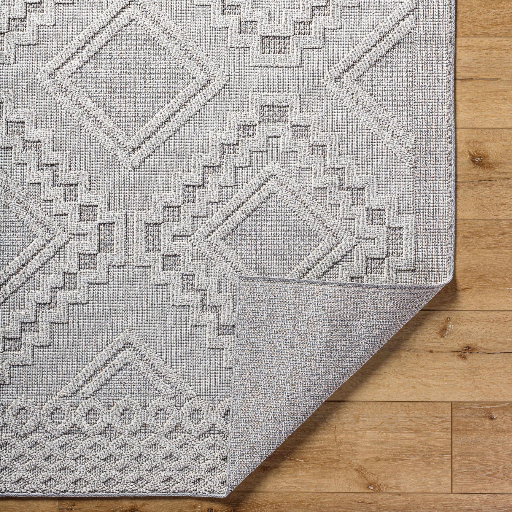 Arwid Light Gray Outdoor Area Rug - Clearance - Ornate Home