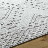 Arwid Light Gray Outdoor Area Rug - Clearance - Ornate Home
