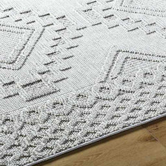 Arwid Light Gray Outdoor Area Rug - Clearance - Ornate Home
