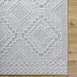 Arwid Light Gray Outdoor Area Rug - Clearance - Ornate Home