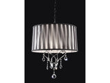 Arya Black/Chrome Ceiling Lamp - Ornate Home