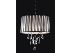 Arya Black/Chrome Ceiling Lamp - Ornate Home