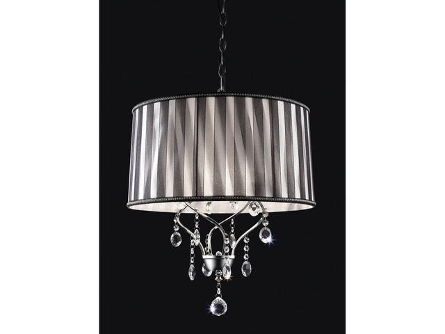 Arya Black/Chrome Ceiling Lamp - Ornate Home