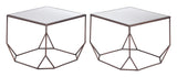 Arzon Bronze Coffee Table Set (2-Piece) - Ornate Home
