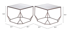 Arzon Bronze Coffee Table Set (2-Piece) - Ornate Home