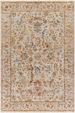 Asabi Beige Textured Rug with Fringes - Ornate Home