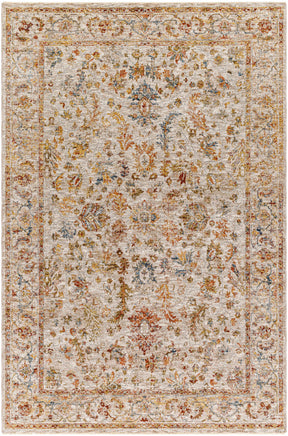 Asabi Beige Textured Rug with Fringes - Ornate Home