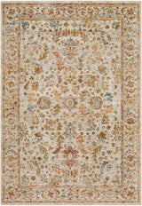 Asabi Beige Textured Rug with Fringes - Ornate Home