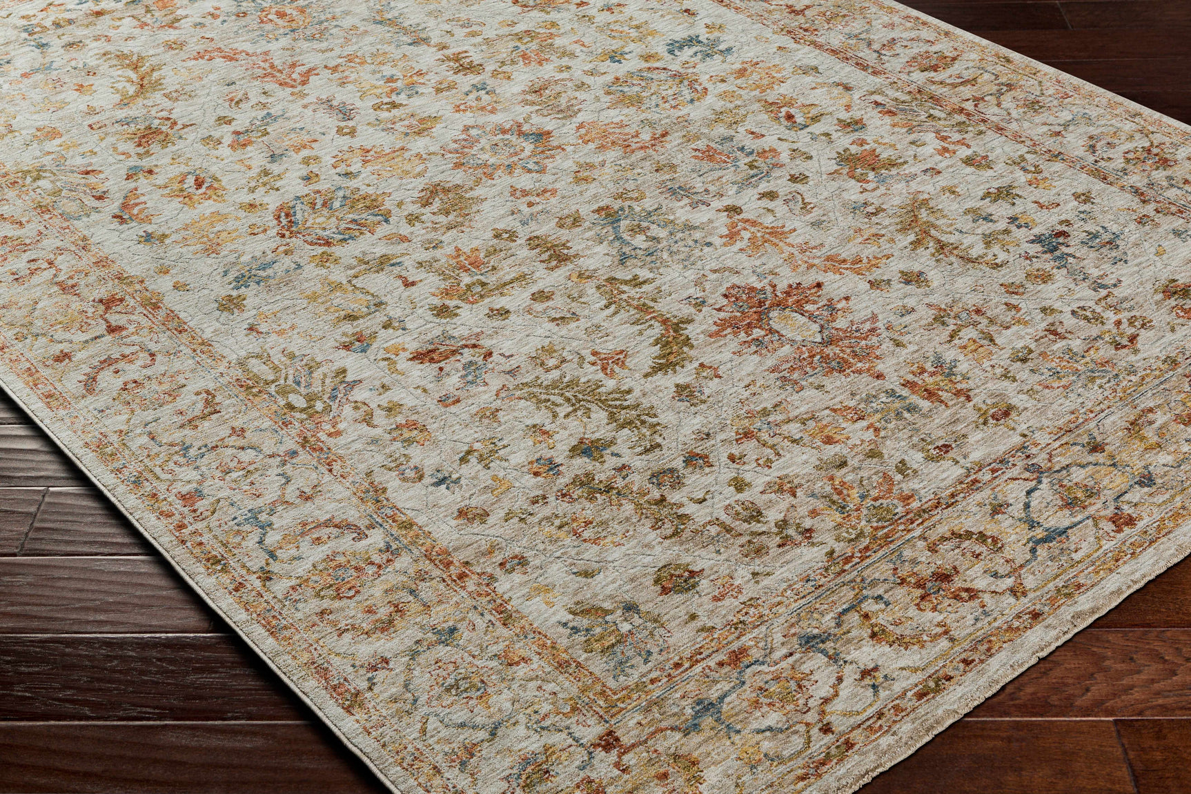 Asabi Beige Textured Rug with Fringes - Ornate Home
