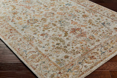 Asabi Beige Textured Rug with Fringes - Ornate Home