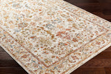 Asabi Beige Textured Rug with Fringes - Ornate Home