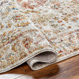 Asabi Beige Textured Rug with Fringes - Ornate Home