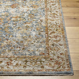 Asabi Blue Textured Rug with Fringes - Ornate Home