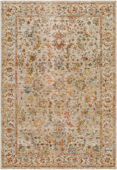 Asabi Tan Textured Rug with Fringes - Ornate Home