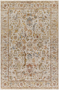 Asabi Tan Textured Rug with Fringes - Ornate Home