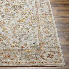 Asabi Tan Textured Rug with Fringes - Ornate Home