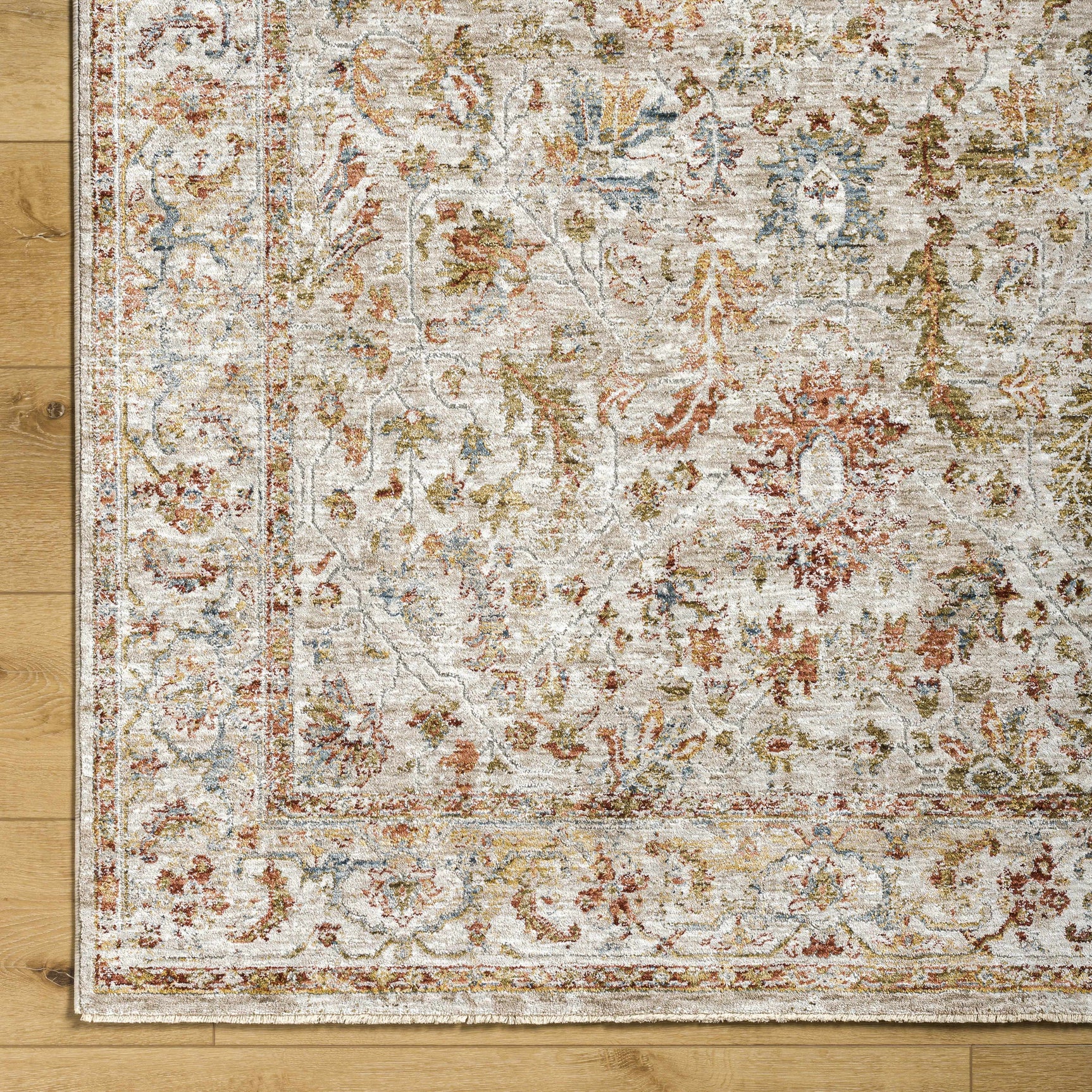 Asabi Tan Textured Rug with Fringes - Ornate Home