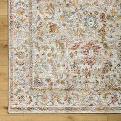 Asabi Tan Textured Rug with Fringes - Ornate Home