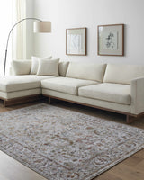 Asabi Tan Textured Rug with Fringes - Ornate Home