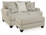 Asanti Fog Loveseat and Ottoman (Online Special Price) - Ornate Home