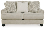 Asanti Fog Loveseat and Ottoman - Ornate Home