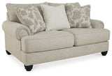 Asanti Fog Loveseat and Ottoman - Ornate Home