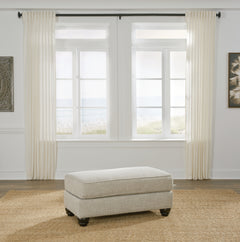 Asanti Fog Loveseat and Ottoman - Ornate Home