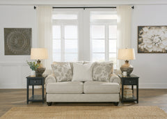 Asanti Fog Loveseat and Ottoman - Ornate Home