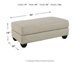 Asanti Fog Ottoman (Online Special Price) - Ornate Home
