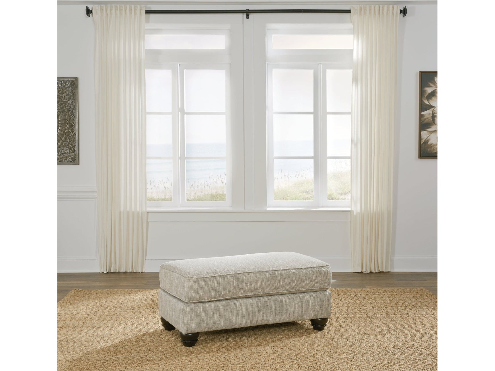 Asanti Fog Ottoman - Ornate Home