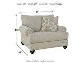 Asanti Fog Oversized Chair (Online Special Price) - Ornate Home