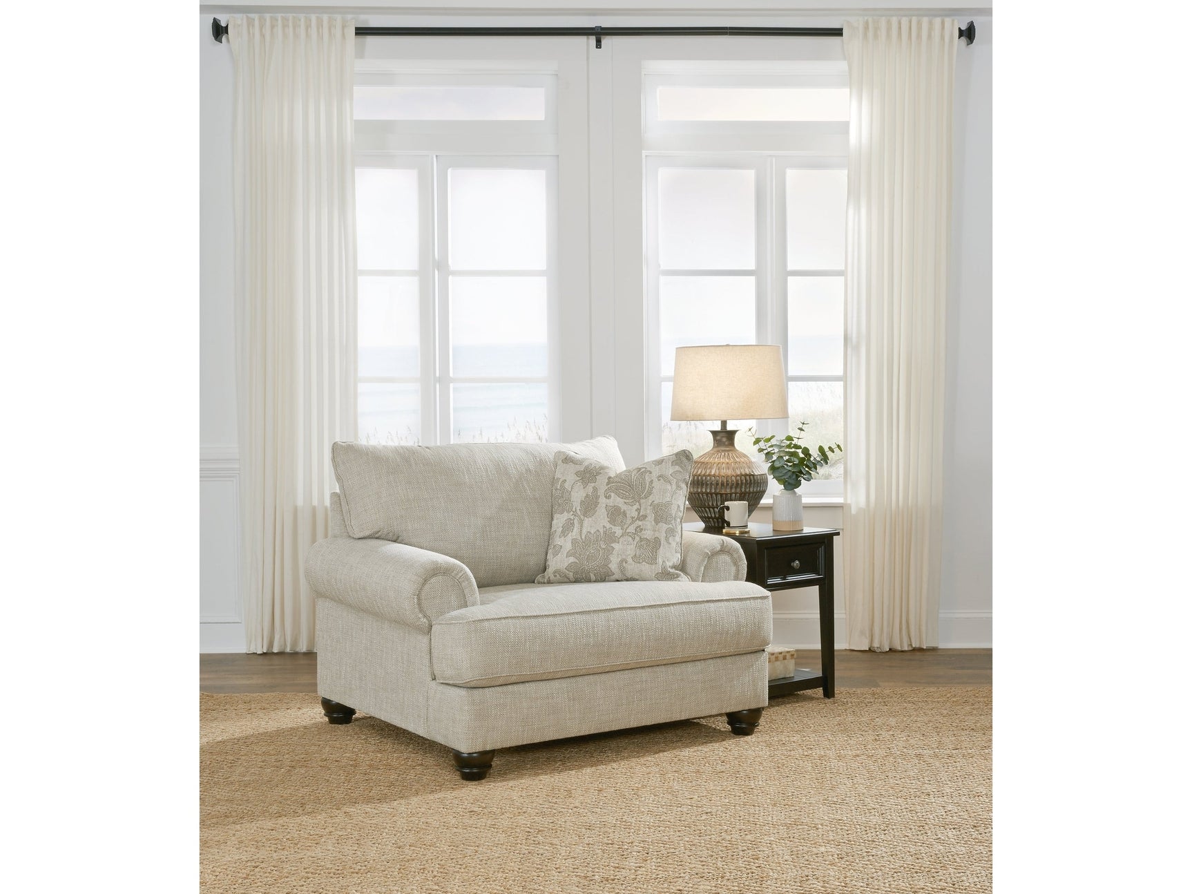 Asanti Fog Oversized Chair - Ornate Home