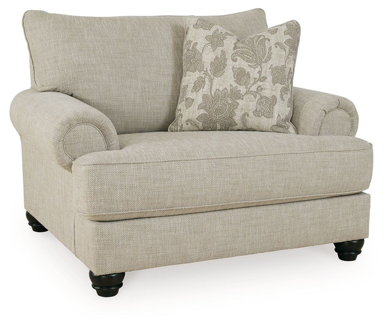 Asanti Fog Oversized Chair and Ottoman (Online Special Price) - Ornate Home