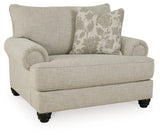 Asanti Fog Oversized Chair and Ottoman - Ornate Home